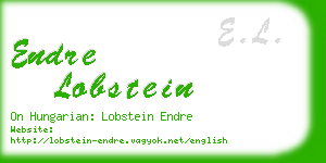 endre lobstein business card